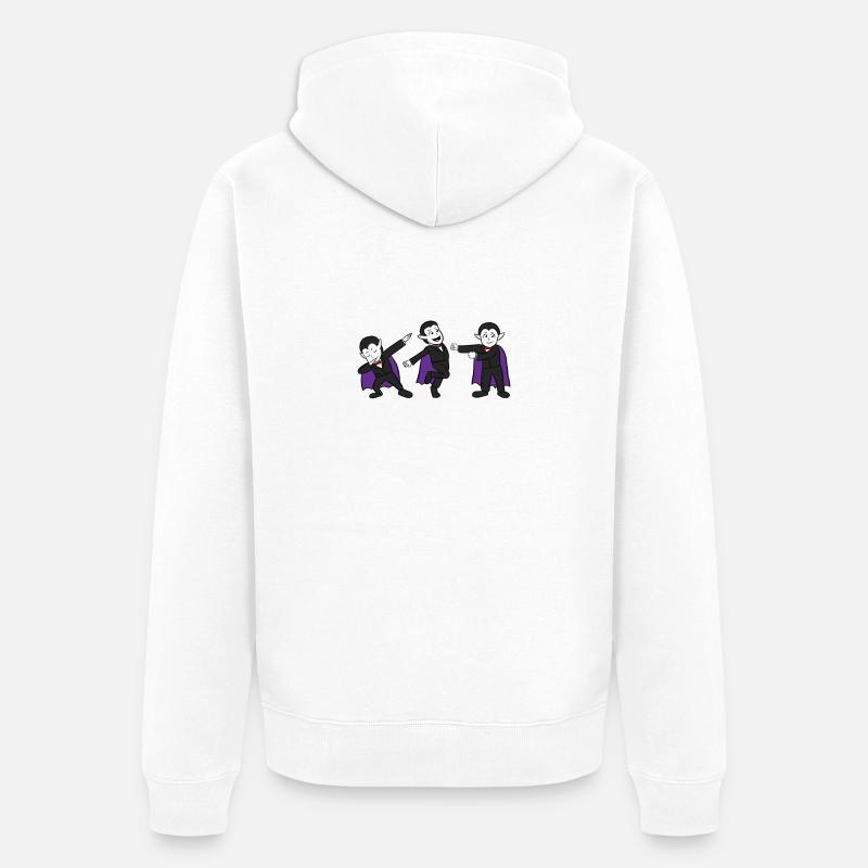 Danse des vampires - Veste à capuche bio Premium Unisexe - blanc