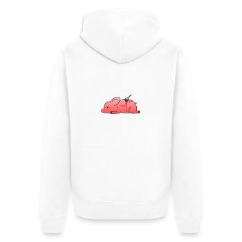 Cochon mort - Veste à capuche bio Premium Unisexe - blanc - Dos - Thijin (182cm)