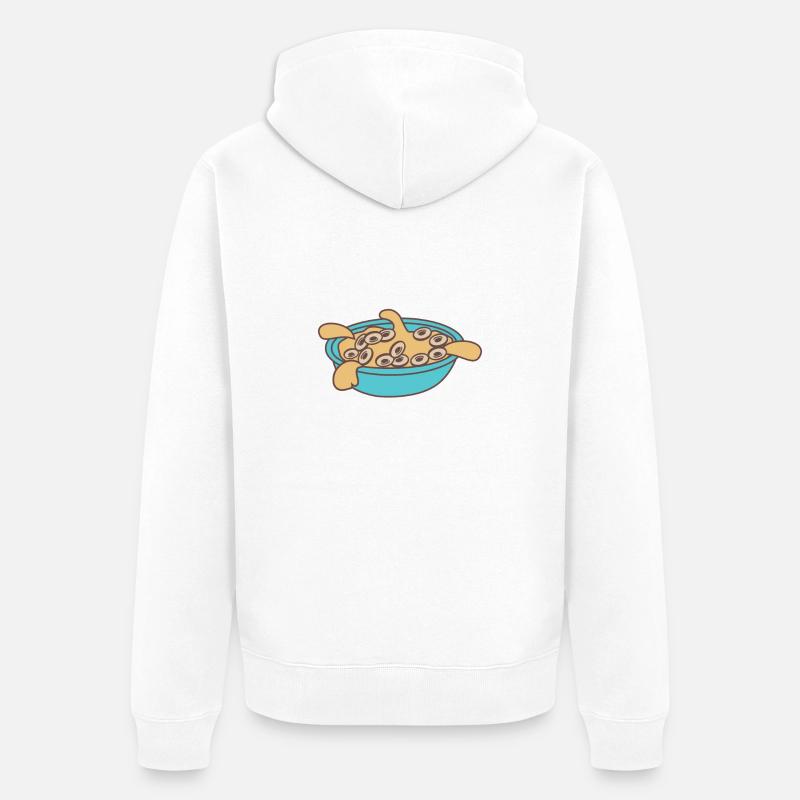 Miel de petit déjeuner - Veste à capuche bio Premium Unisexe - blanc