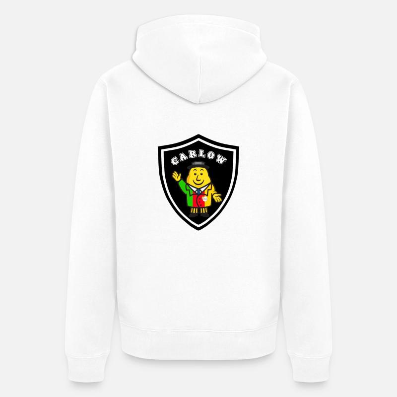Gaa Carlow Irlande - Veste à capuche bio Premium Unisexe - blanc