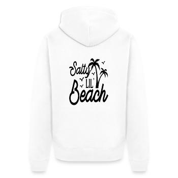 Plage salée de Lil - Veste à capuche bio Premium Unisexe - blanc - Dos - Thijin (182cm)