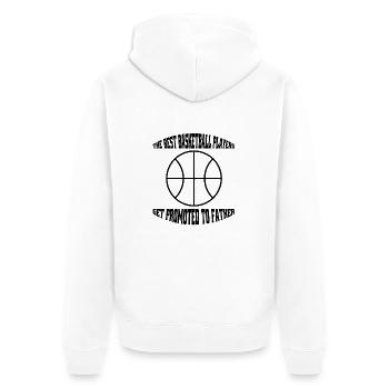 Basketball Basketball Père Amateur de basketball - Veste à capuche bio Premium Unisexe - blanc - Dos - Thijin (182cm)