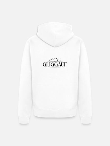 Erzgebirge Gruß - Unisex Premium Bio Zip Hoodie - Weiß