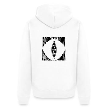 Rameur, aviron, aviron, club d’aviron, équipe d’aviron - Veste à capuche bio Premium Unisexe - blanc - Dos - Thijin (182cm)