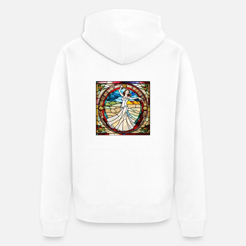 Verre de mariage - joie nuptiale - Veste à capuche bio Premium Unisexe - blanc
