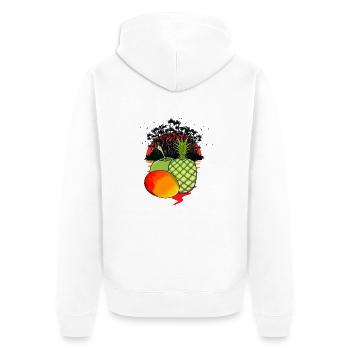 Caribbean, Island, Fruits, Fruits, Vitamins, Summer, Food - Unisex Premium Organic Zip Hoodie - white - Back - Thijin (182cm)