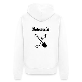 Détecteur de métaux - Veste à capuche bio Premium Unisexe - blanc - Dos - Thijin (182cm)