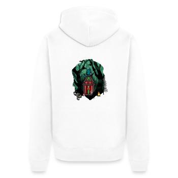 Forest Fairy Tale Fairy Tale Character Child Children Forest Animals - Unisex Premium Organic Zip Hoodie - white - Back - Thijin (182cm)