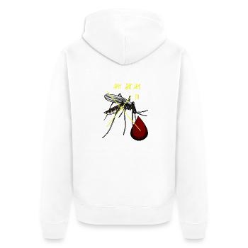Moustiques chasse moustiques insectes suceurs de sang sang - Veste à capuche bio Premium Unisexe - blanc - Dos - Thijin (182cm)