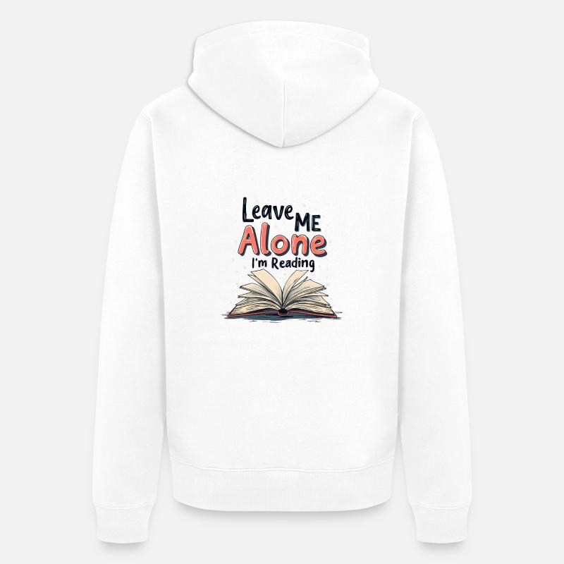 L’UNIVERS À L’INTÉRIEUR - Veste à capuche bio Premium Unisexe - blanc