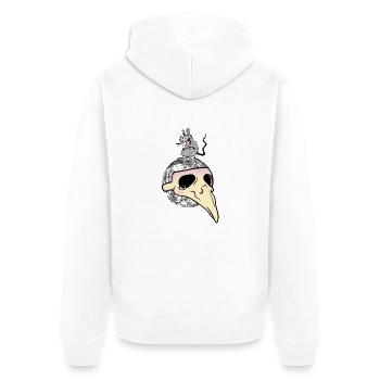 Fléau Planète Terre Pollution des rats - Veste à capuche bio Premium Unisexe - blanc - Dos - Thijin (182cm)