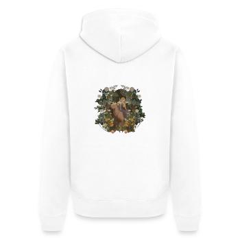 Conte de fées Forêt Enfants Enfant Conte de fées Personnage Princesse - Veste à capuche bio Premium Unisexe - blanc - Dos - Thijin (182cm)