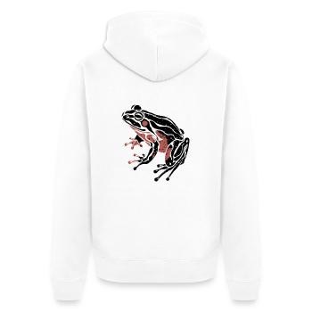 GRENOUILLE - Veste à capuche bio Premium Unisexe - blanc - Dos - Thijin (182cm)