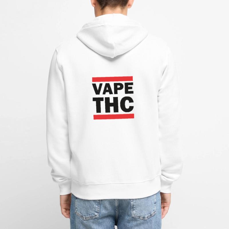 Vape THC Veste à capuche bio Premium Unisexe