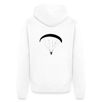 Parapente Parapente Parapente Parapente Pilot Parapente - Veste à capuche bio Premium Unisexe - blanc - Dos - Thijin (182cm)