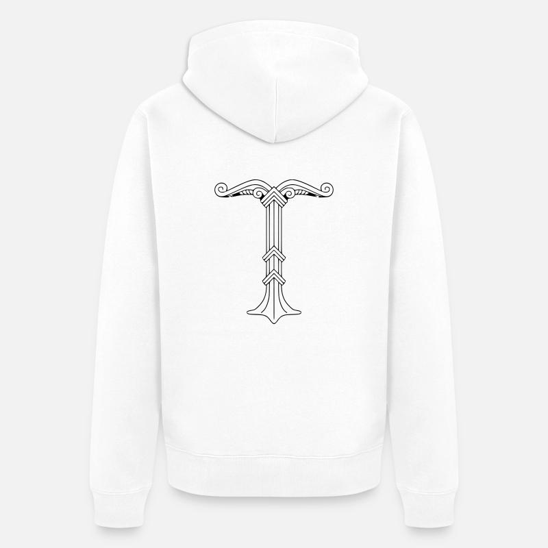 Irminsul - Veste à capuche bio Premium Unisexe - blanc