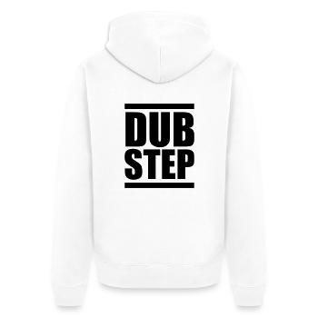 Dubstep - Unisex Premium Bio Zip Hoodie - Weiß - Hinten - Thijin (182cm)