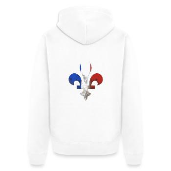 lysdirt - Veste à capuche bio Premium Unisexe - blanc - Dos - Thijin (182cm)