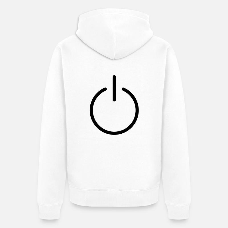 power - Veste à capuche bio Premium Unisexe - blanc