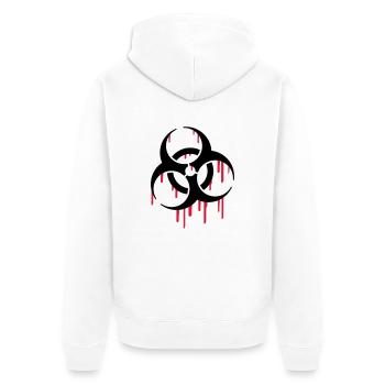 Biohazard Blood - Veste à capuche bio Premium Unisexe - blanc - Dos - Thijin (182cm)