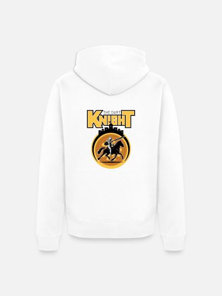 the Dart Knight Rider - Unisex Premium Bio Zip Hoodie - Weiß