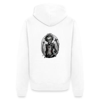 ZOMBIE en costume 8 - Veste à capuche bio Premium Unisexe - blanc - Dos - Thijin (182cm)