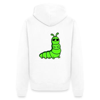 Chenille Cool - Veste à capuche bio Premium Unisexe - blanc - Dos - Thijin (182cm)