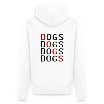 Canine - Unisex Premium Organic Zip Hoodie - white - Back - Thijin (182cm)