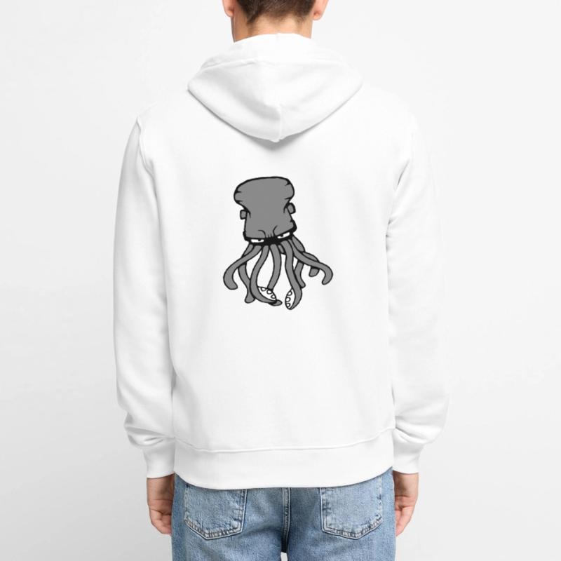 Pieuvre, Pieuvre, Pieuvre, Céphalopode, Calmar géant Veste à capuche bio Premium Unisexe