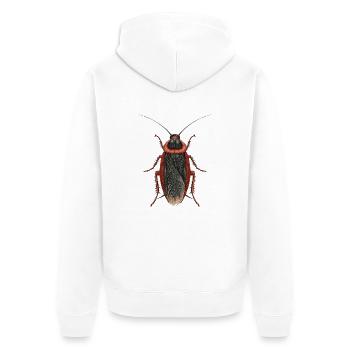 Cockroach - Cockroach - Unisex Premium Organic Zip Hoodie - white - Back - Thijin (182cm)