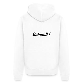 Bähmull - Unisex Premium Bio Zip Hoodie - Weiß - Hinten - Thijin (182cm)