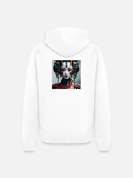 Stimpson - I'm AI Cover - Unisex Premium Organic Zip Hoodie - white
