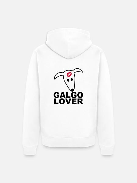Galgolover - Unisex Premium Bio Zip Hoodie - Weiß