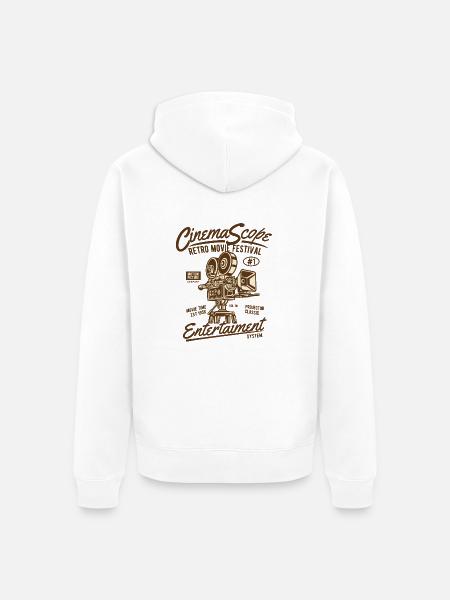 Movie Festival - Unisex Premium Bio Zip Hoodie - Weiß