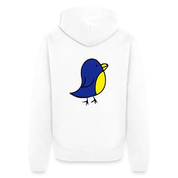 cute-bird - Veste à capuche bio Premium Unisexe - blanc - Dos - Thijin (182cm)