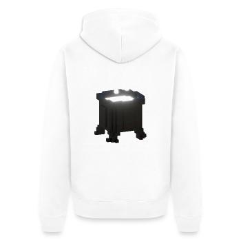 Secret Dark Gothic Witch Cauldron | White T Shirt - Unisex Premium Organic Zip Hoodie - white - Back - Thijin (182cm)