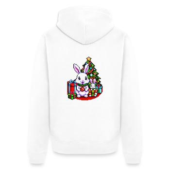 Joyeux Noel #17 - Veste à capuche bio Premium Unisexe - blanc - Dos - Thijin (182cm)