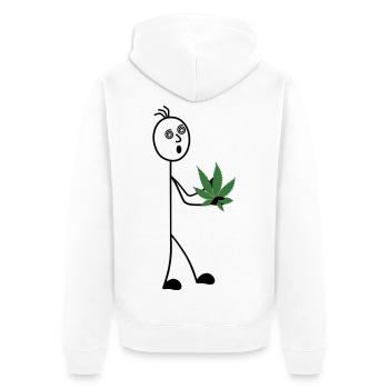 Hobby Gardener Figurine Stick - Veste à capuche bio Premium Unisexe - blanc - Dos - Thijin (182cm)