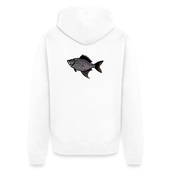 Red Drummer Fish (sébaste) - Veste à capuche bio Premium Unisexe - blanc - Dos - Thijin (182cm)
