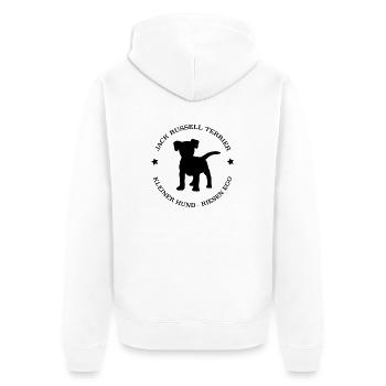 Jack Russell Terrier - Veste à capuche bio Premium Unisexe - blanc - Dos - Thijin (182cm)