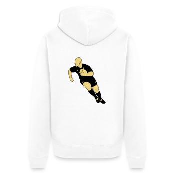 rugby - Veste à capuche bio Premium Unisexe - blanc - Dos - Thijin (182cm)