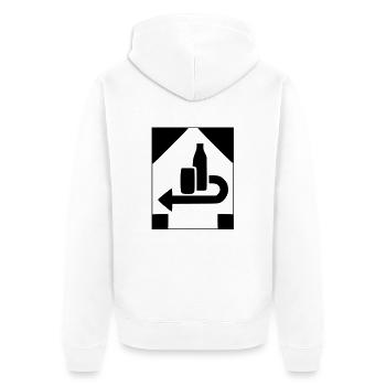 Pledge / beer can / bottle of beer - Unisex Premium Organic Zip Hoodie - white - Back - Thijin (182cm)