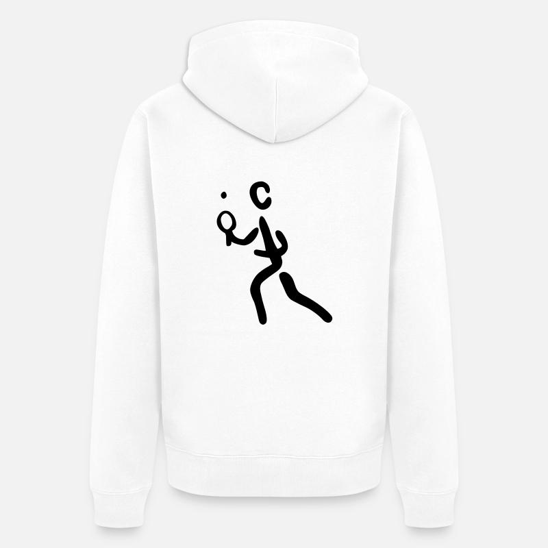 Tennis de table - Veste à capuche bio Premium Unisexe - blanc