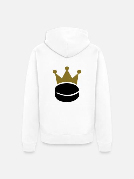 Eishockey - Unisex Premium Bio Zip Hoodie - Weiß