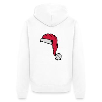 Nicolas chapeau de Santa - Veste à capuche bio Premium Unisexe - blanc - Dos - Thijin (182cm)
