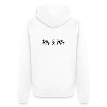 Mr & Mr - Veste à capuche bio Premium Unisexe - blanc - Dos - Thijin (182cm)