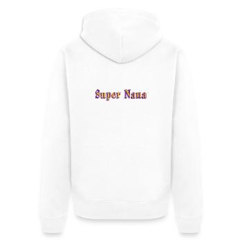 super nana - Veste à capuche bio Premium Unisexe - blanc - Dos - Thijin (182cm)