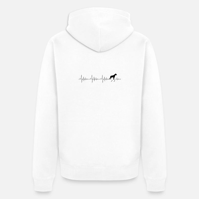 pending_design_upload - Veste à capuche bio Premium Unisexe - blanc