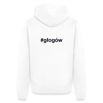 Glogow Polska, Pologne - Veste à capuche bio Premium Unisexe - blanc - Dos - Thijin (182cm)