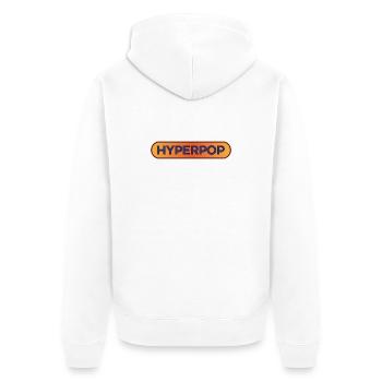 Hyperpop Musique Cool Danse Esthétique Graphique - Veste à capuche bio Premium Unisexe - blanc - Dos - Thijin (182cm)